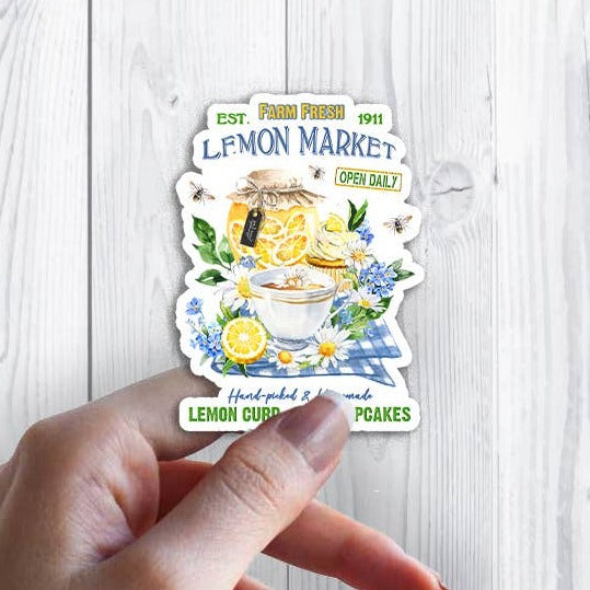 Farm Fresh Lemon Market Tea Sticker