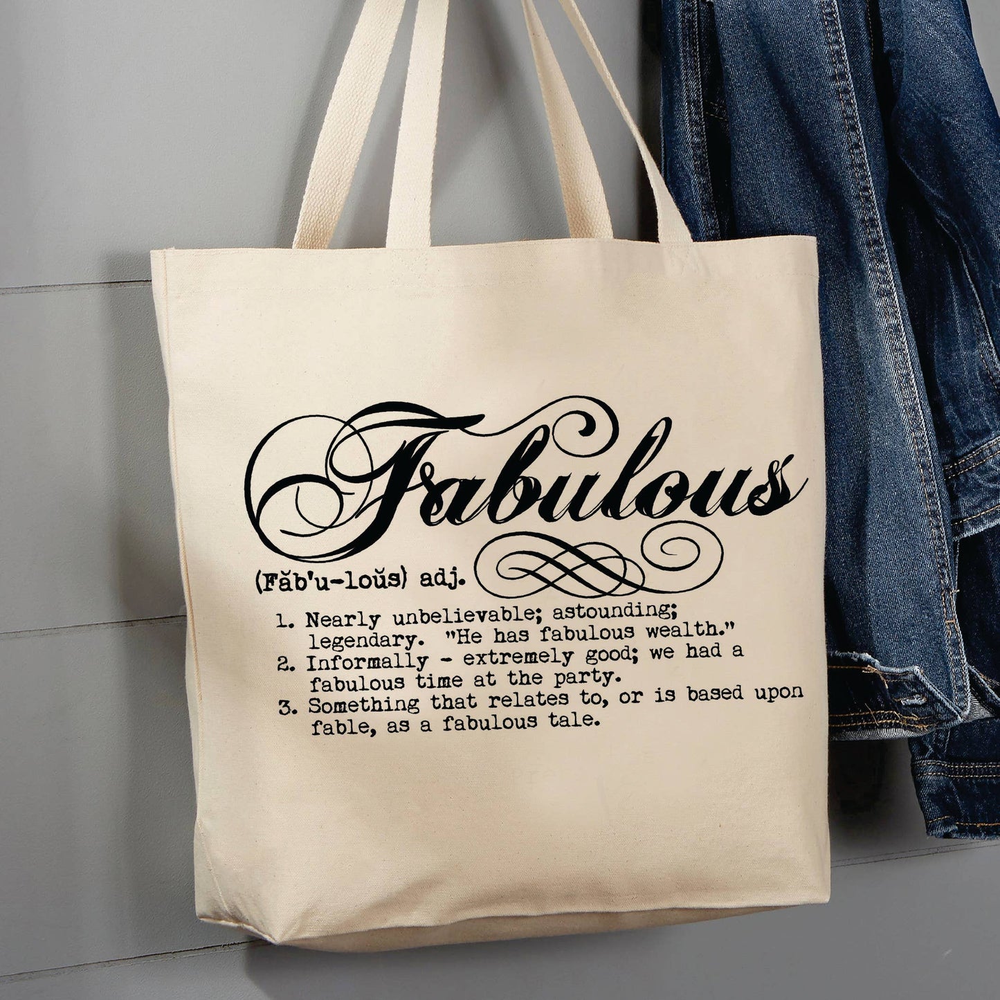 Definition of Fabulous, Beautiful, 12 oz Tote Bag