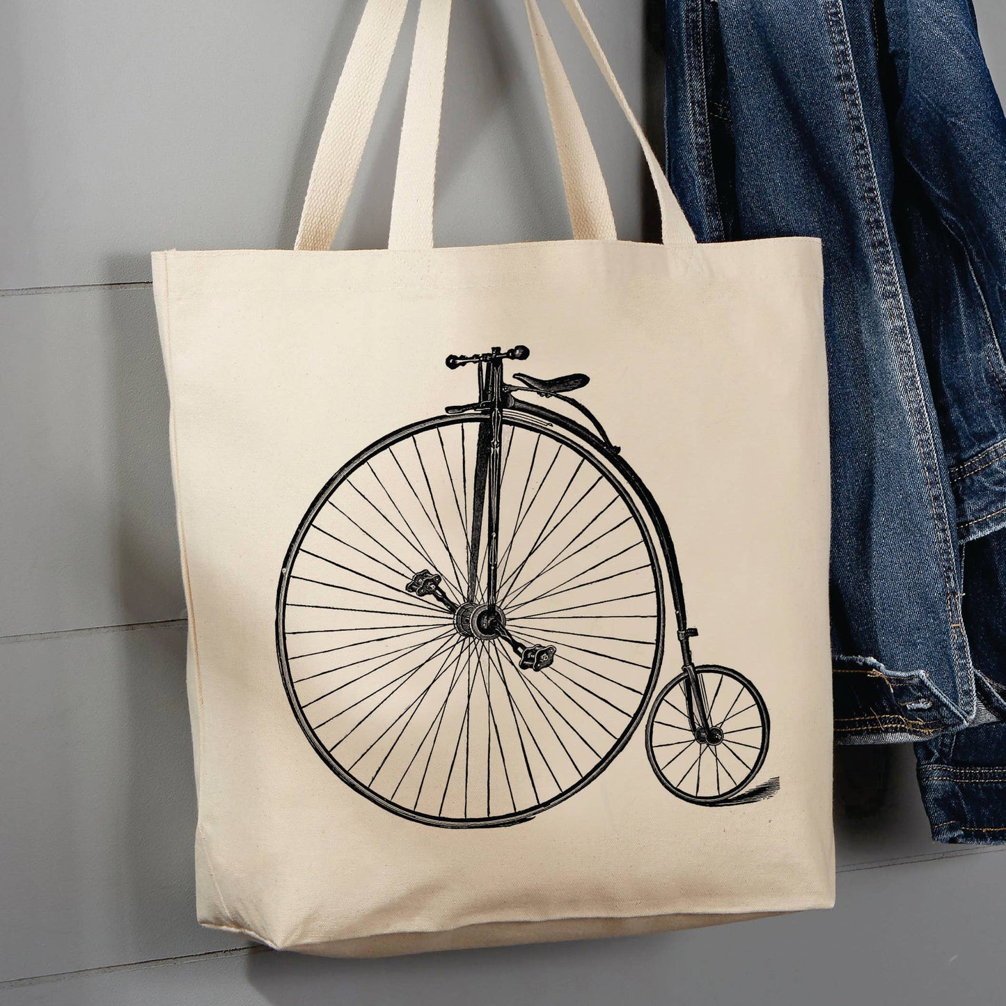 Antique Bike Big Wheel, 12 oz Tote Bag