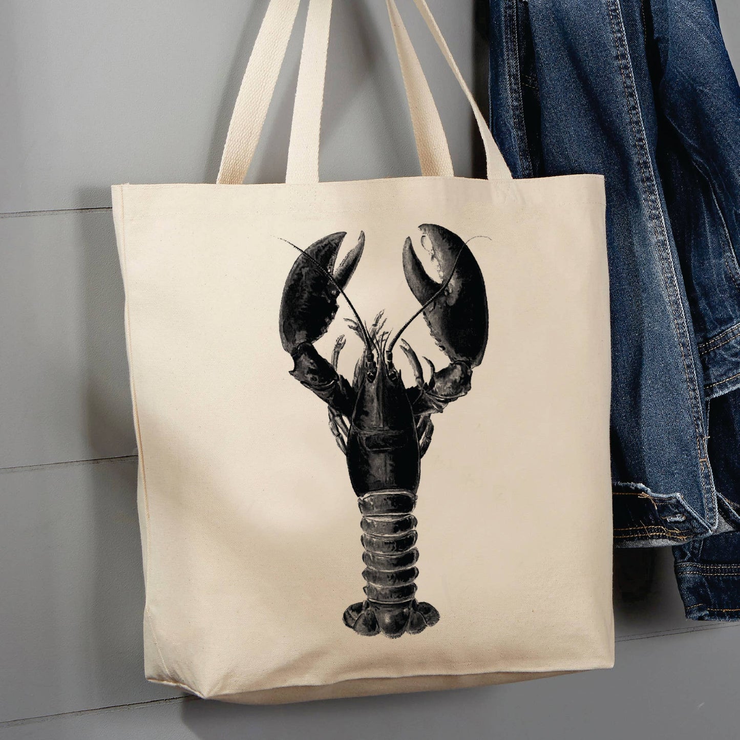 Victorian Main Lobster, Ocean Creatures, 12 oz Tote Bag