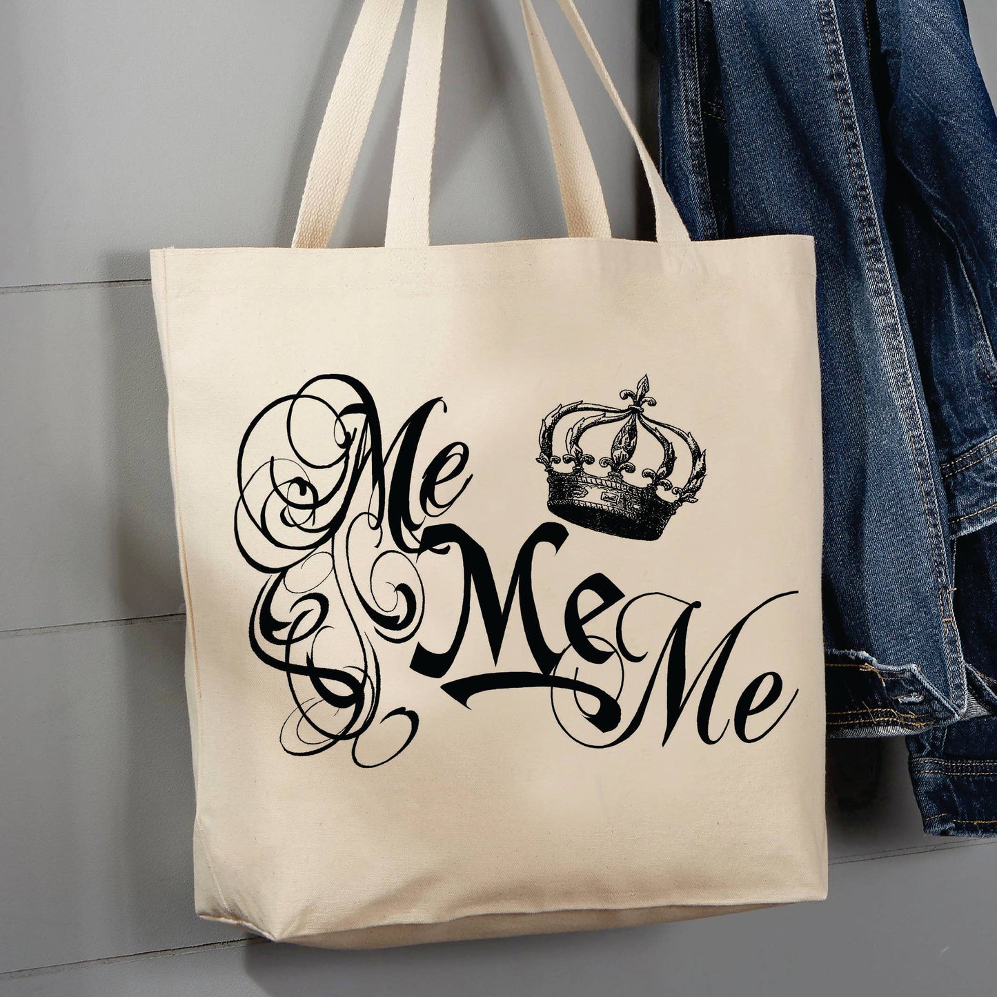 All About Me Me Me, Royal Crown, 12 oz Tote Bag