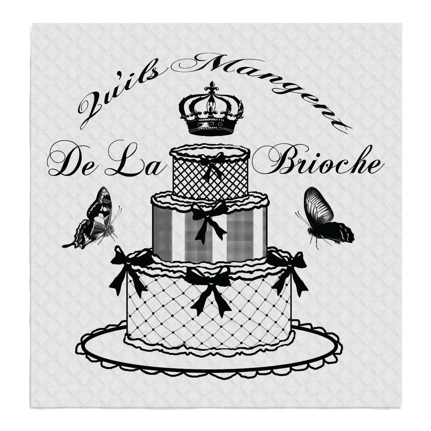 Brioche Cake Butterflies Crown French, SWEDISH DISH CLOTHS