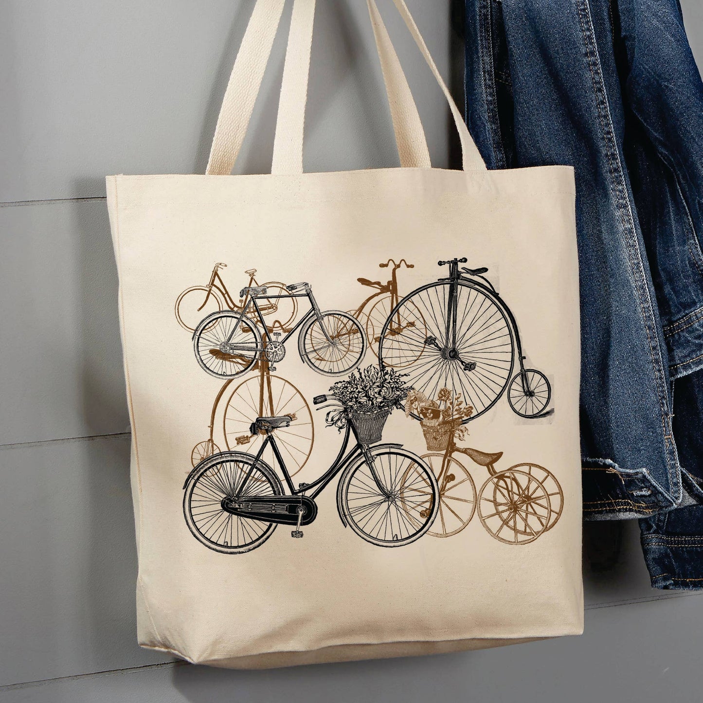 Bicycles, 12 oz Tote Bag