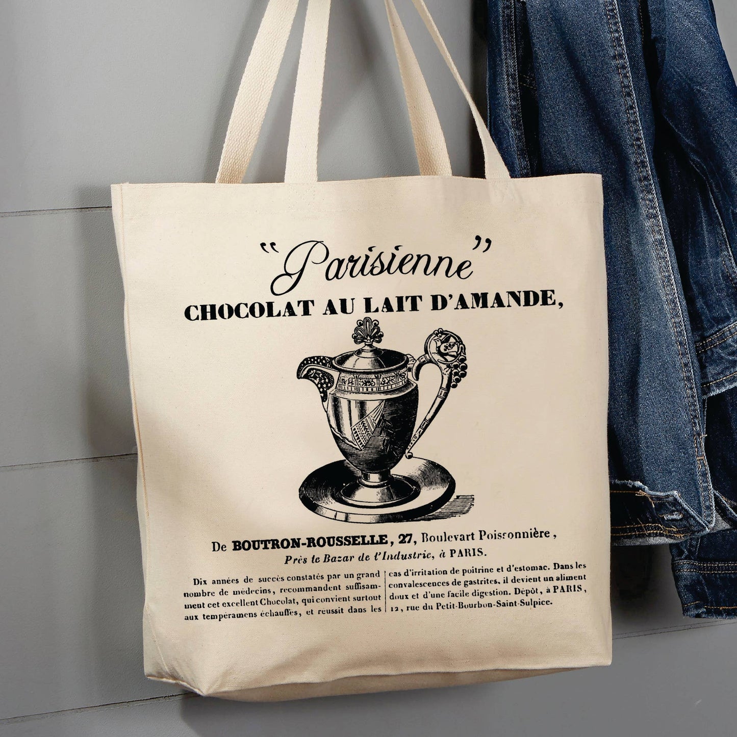 Parisienne Chocolate, France, 12 oz Tote Bag