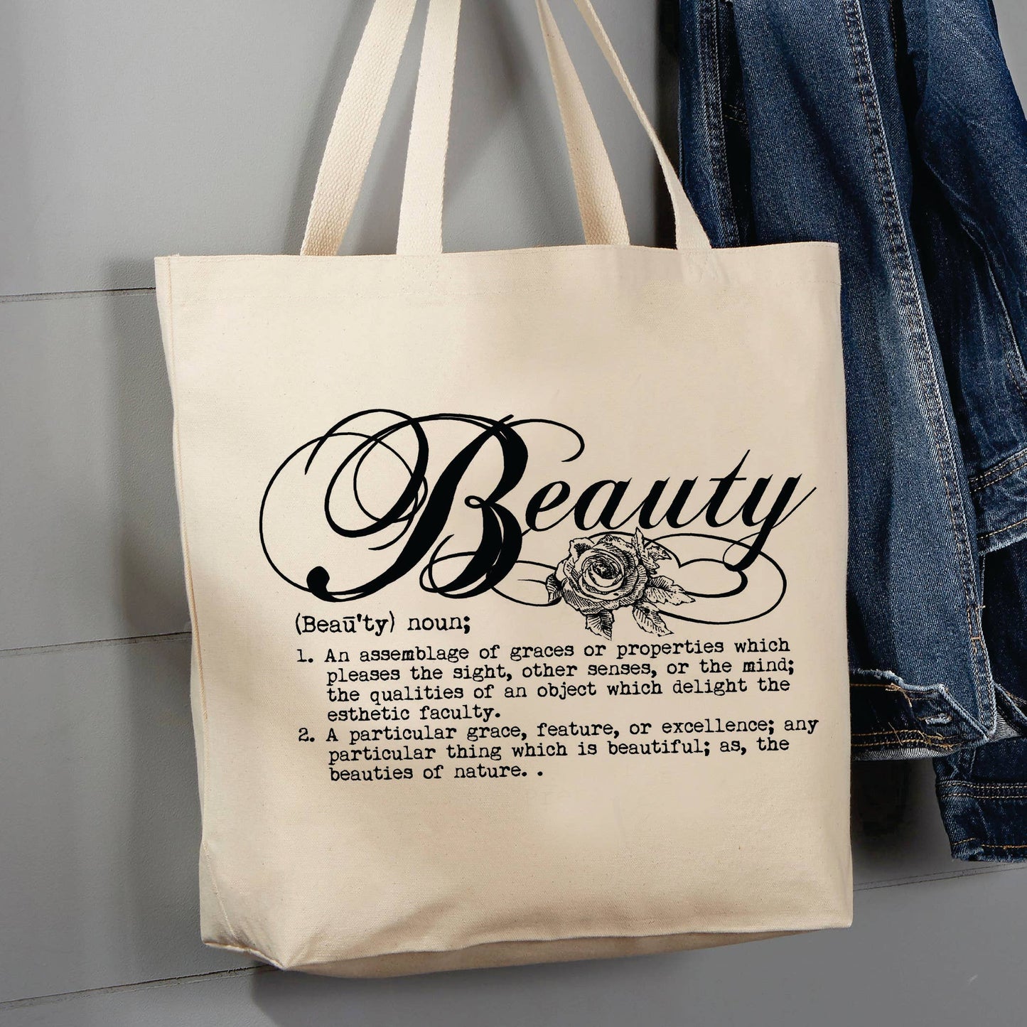 Definition of Beauty, Beautiful, 12 oz Tote Bag