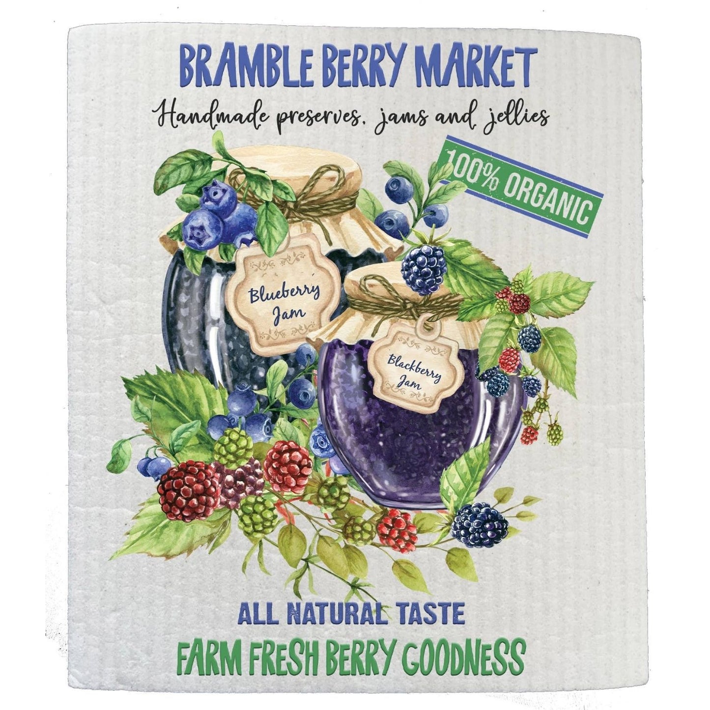 Blueberry Market 100% Organic Kitchen SWEDISH DISH CLOTHS