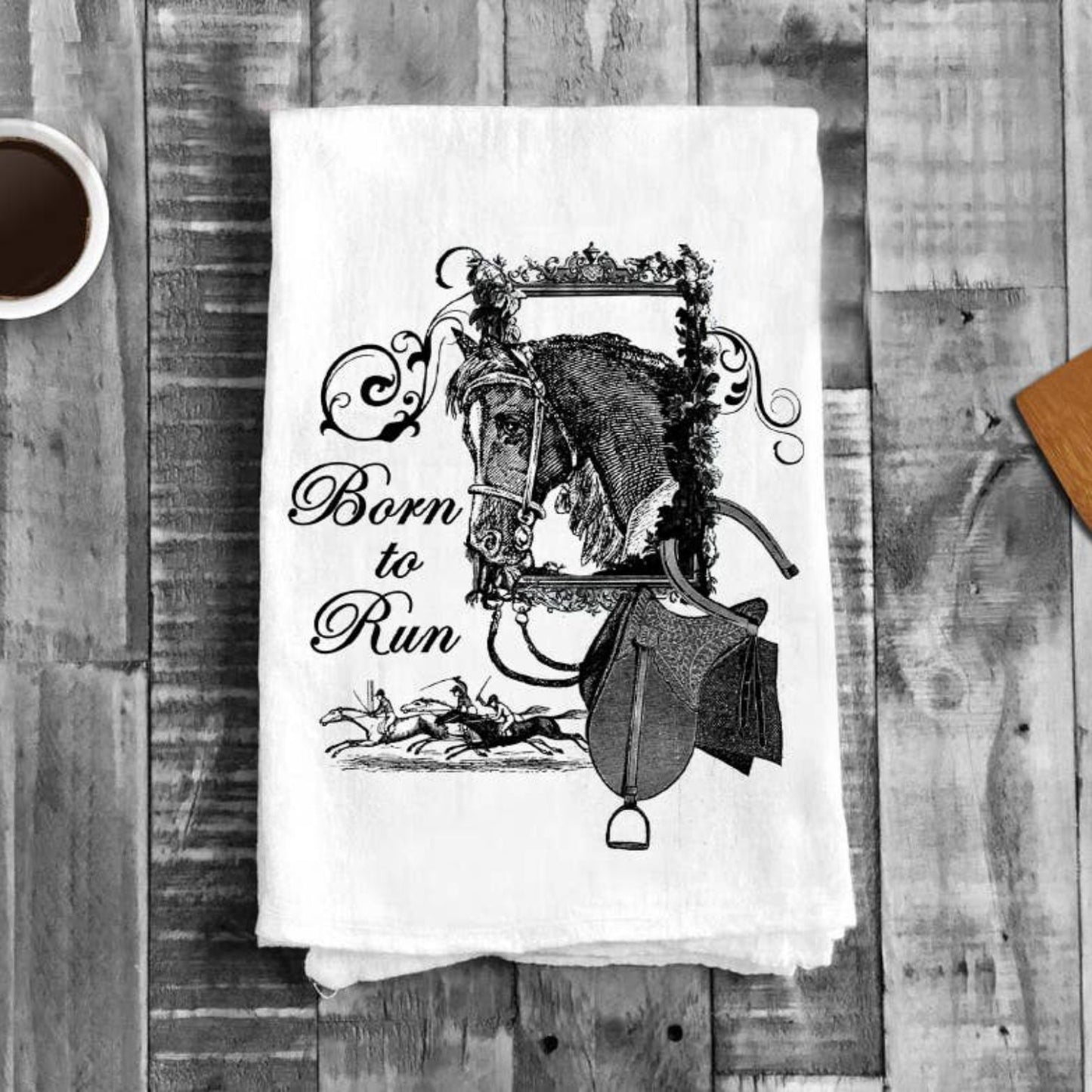 Born to Run Horse, Cotton Tea Towels