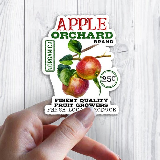 Farmhouse Apple Orchard Organic Sticker