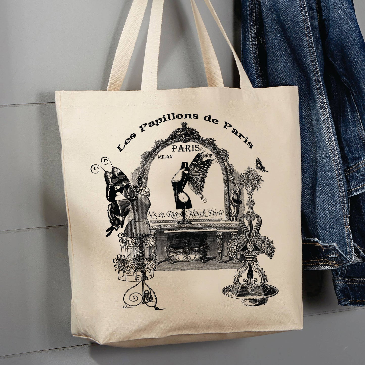 Les Papillons de Paris, 12 oz Tote Bag