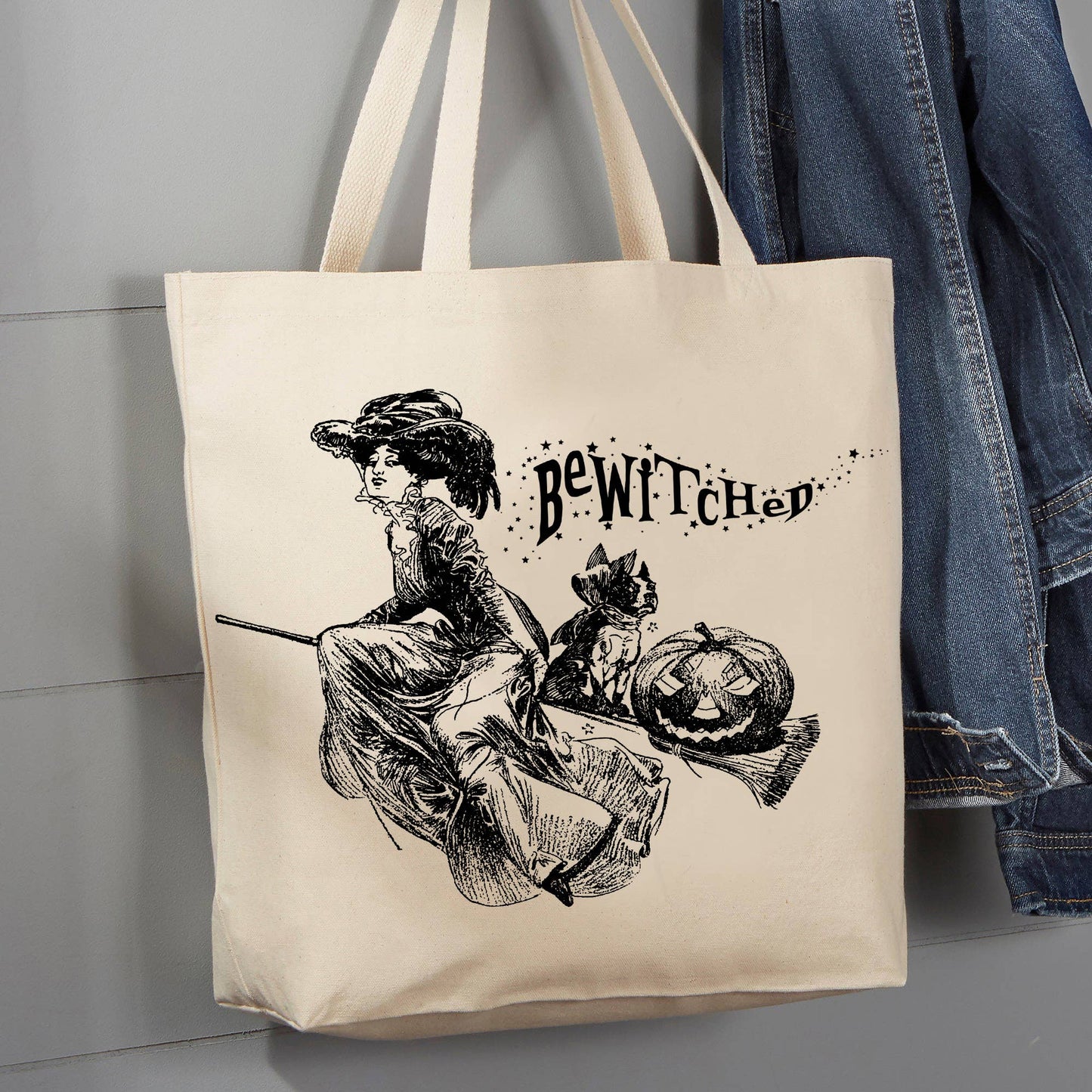 Bewitched Dogs, 12 oz Tote Bag