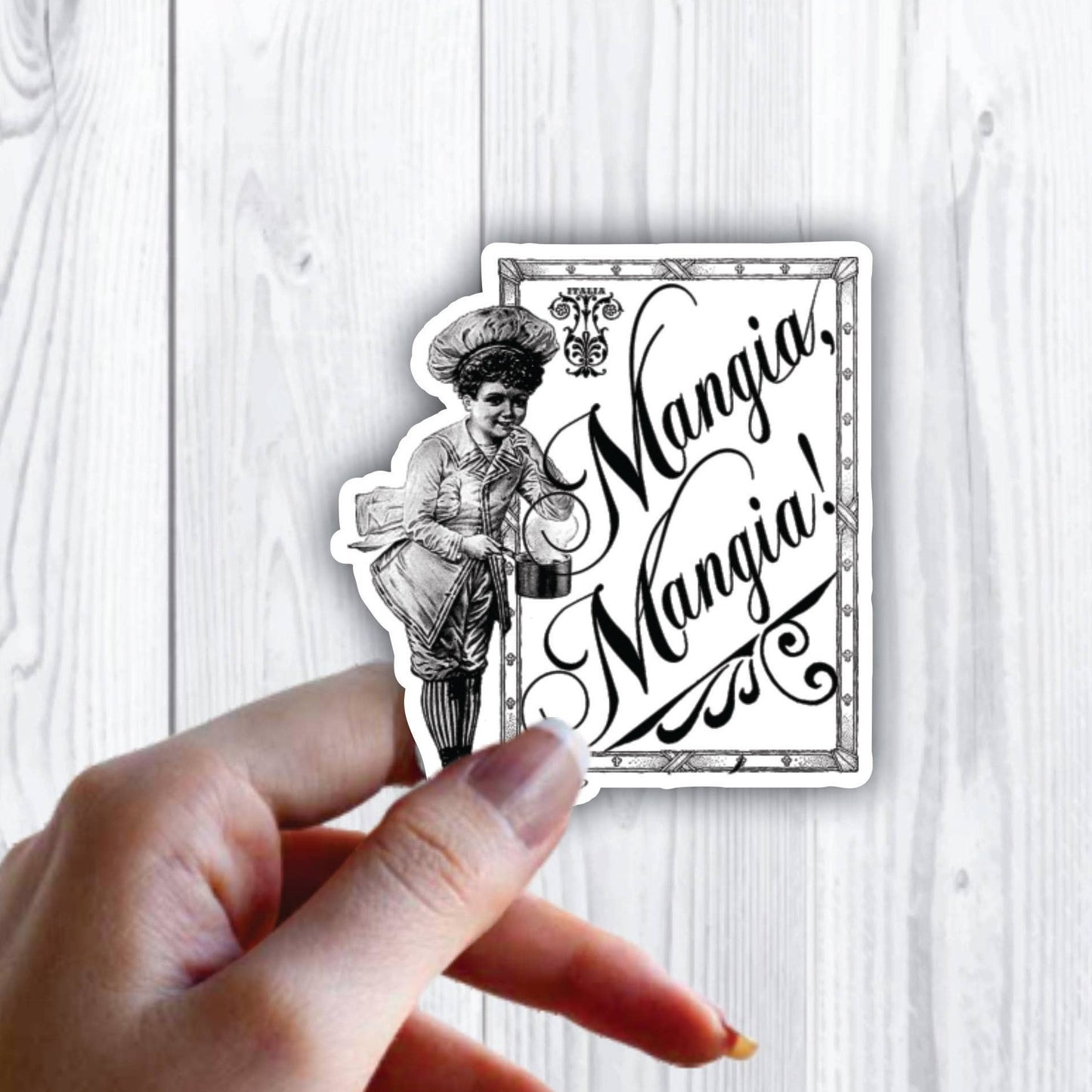 Mangia Mangia! Kitchen Italian Cook Sticker