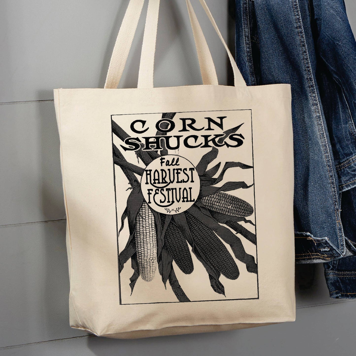 Country Farm, Corn Shucks, 12 oz Tote Bag