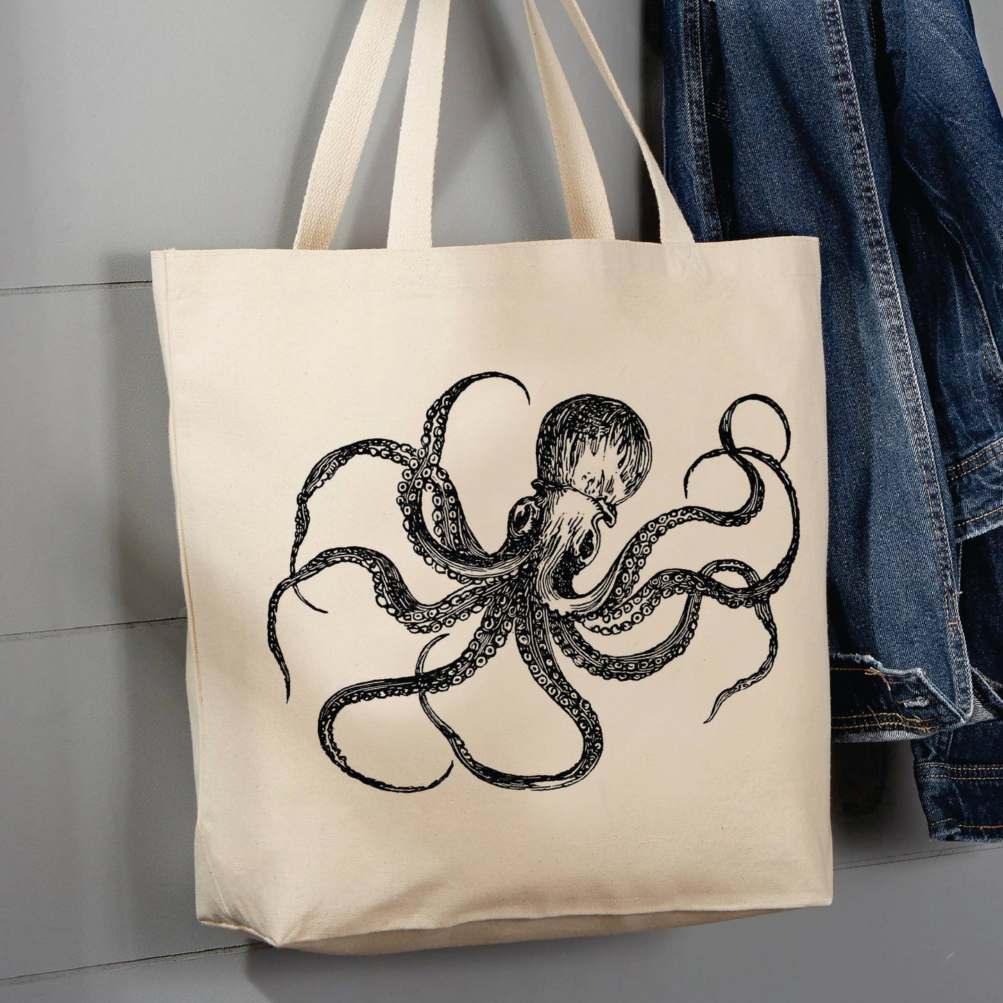 Octopus, 12 oz Tote Bag