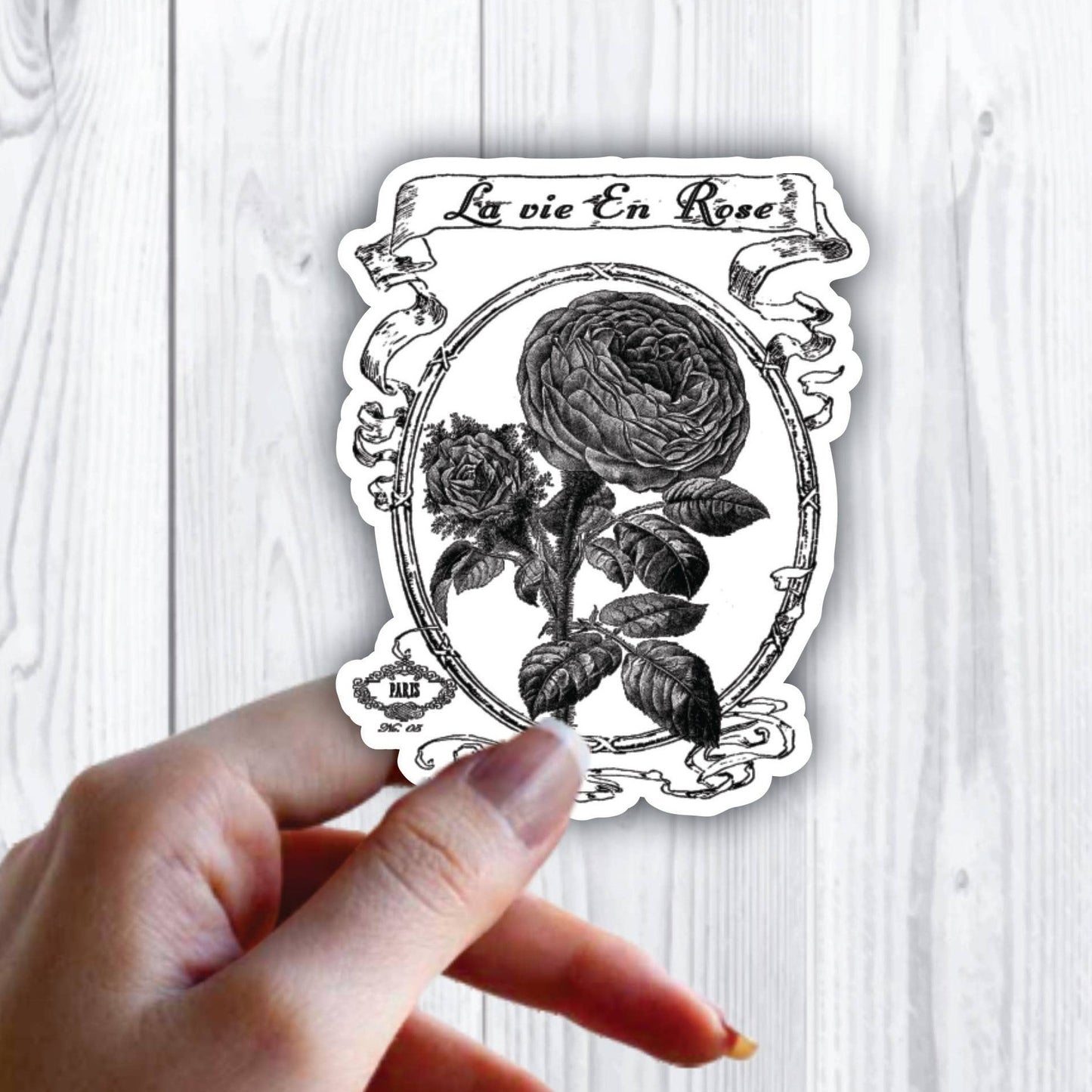 La vie En Rose Paris Fancy Sticker