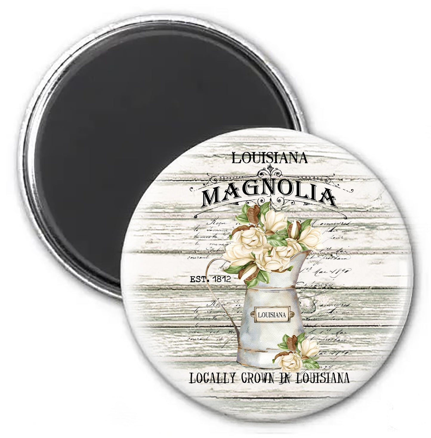 Louisana State Flower Magnolia Magnet