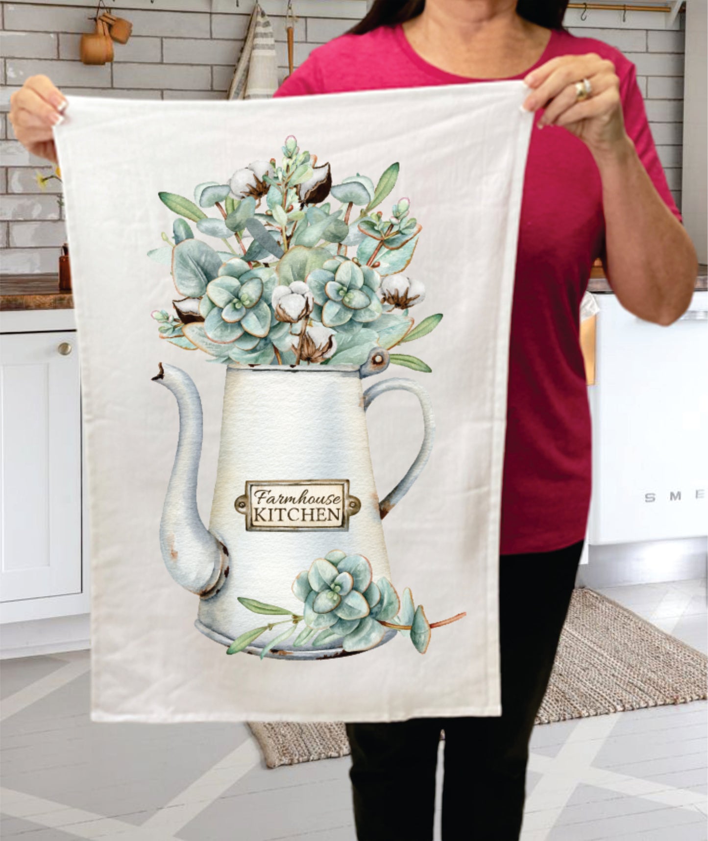 Succulent Cotton Tier, Cotton Terry Towels