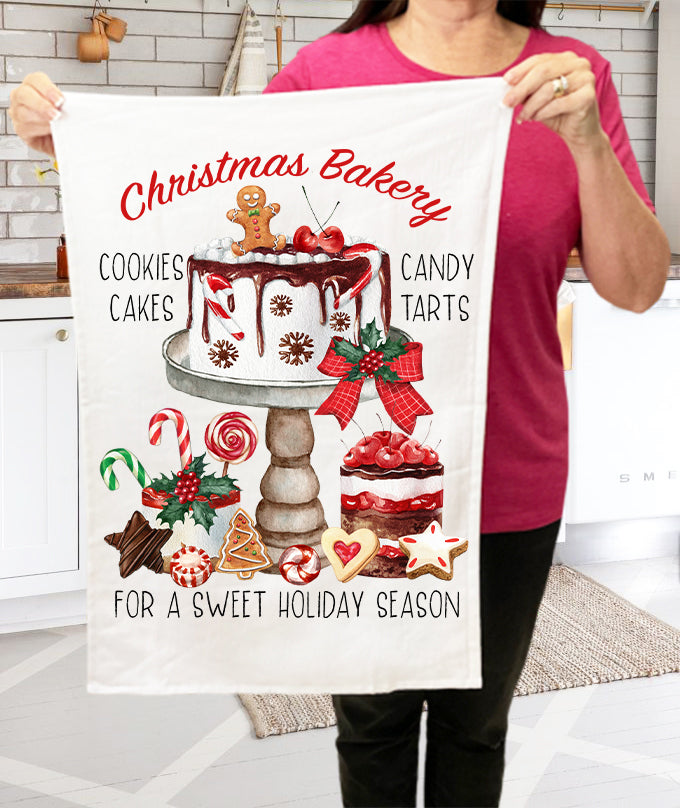 Christmas Farmhouse Gingerbread Mixer Terry Towel
