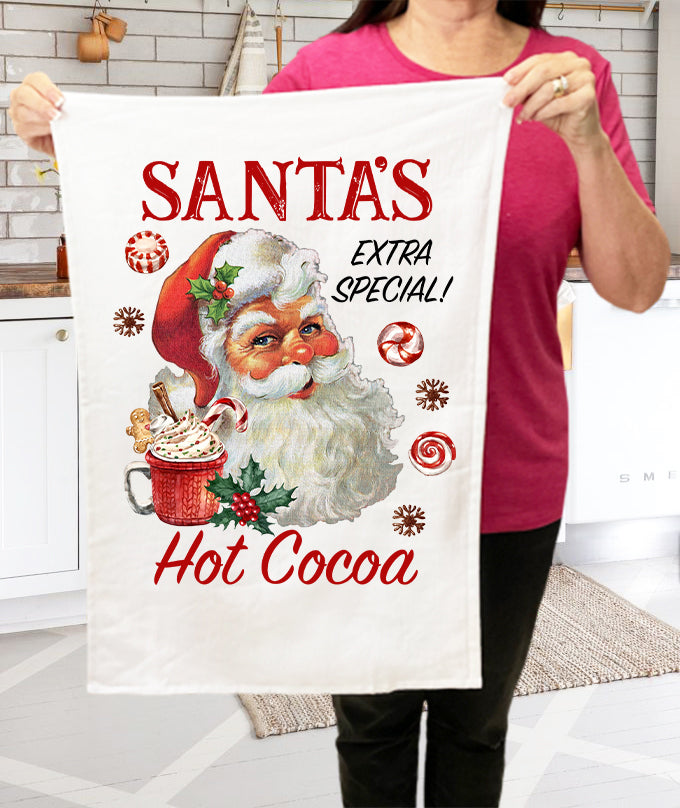 Christmas Trees Farm Red Pick Up Truck Terry Towel