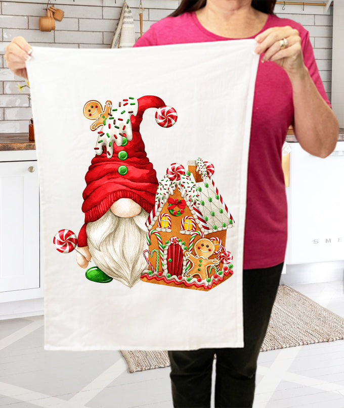 Merry Christmas Santa's Bakery Terry Towel