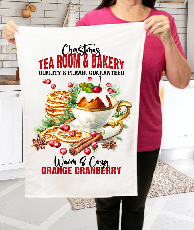 Christmas Gnome Gingerbread House Terry Towel
