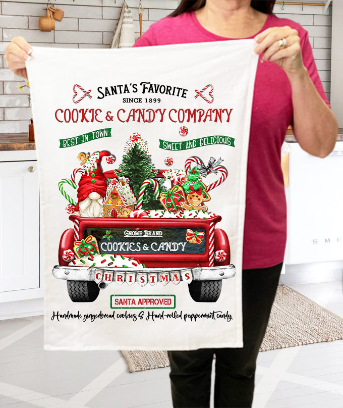 Christmas Gingerbeard Recipe Gnomes Terry Towel