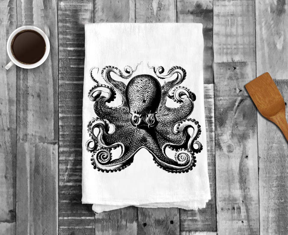 Octopus, Cotton Tea Towels - TT-2006