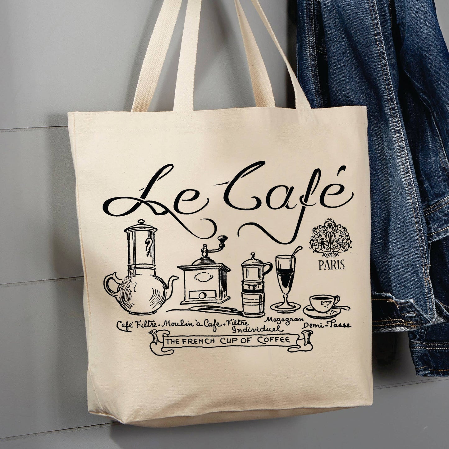 Victorian French Coffee, Le Cafe, France, 12 oz  Tote Bag