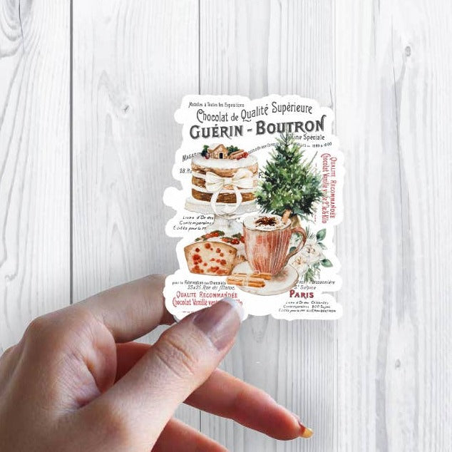 Christmas French Pastries Sticker