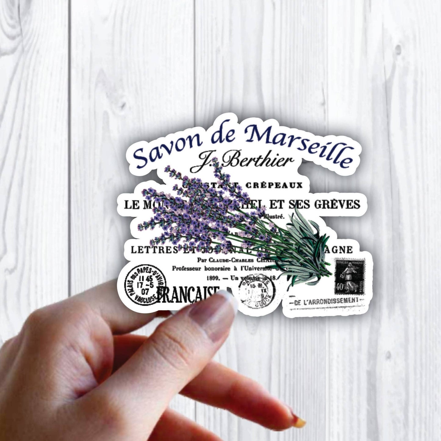 Savon de Marseille Lavender French Sticker