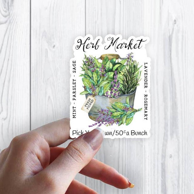 Farmhouse Herb Market Stickers