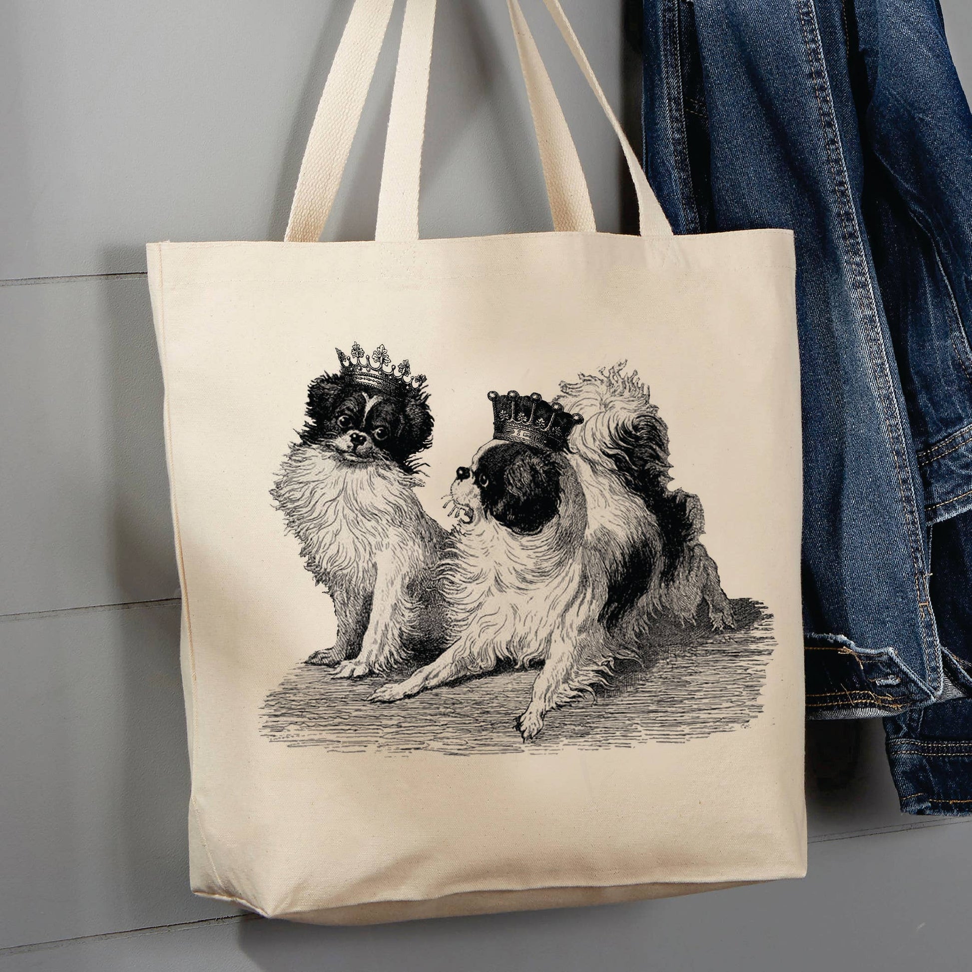 Japanese Chin Dogs Crown, 12 oz  Tote Bag