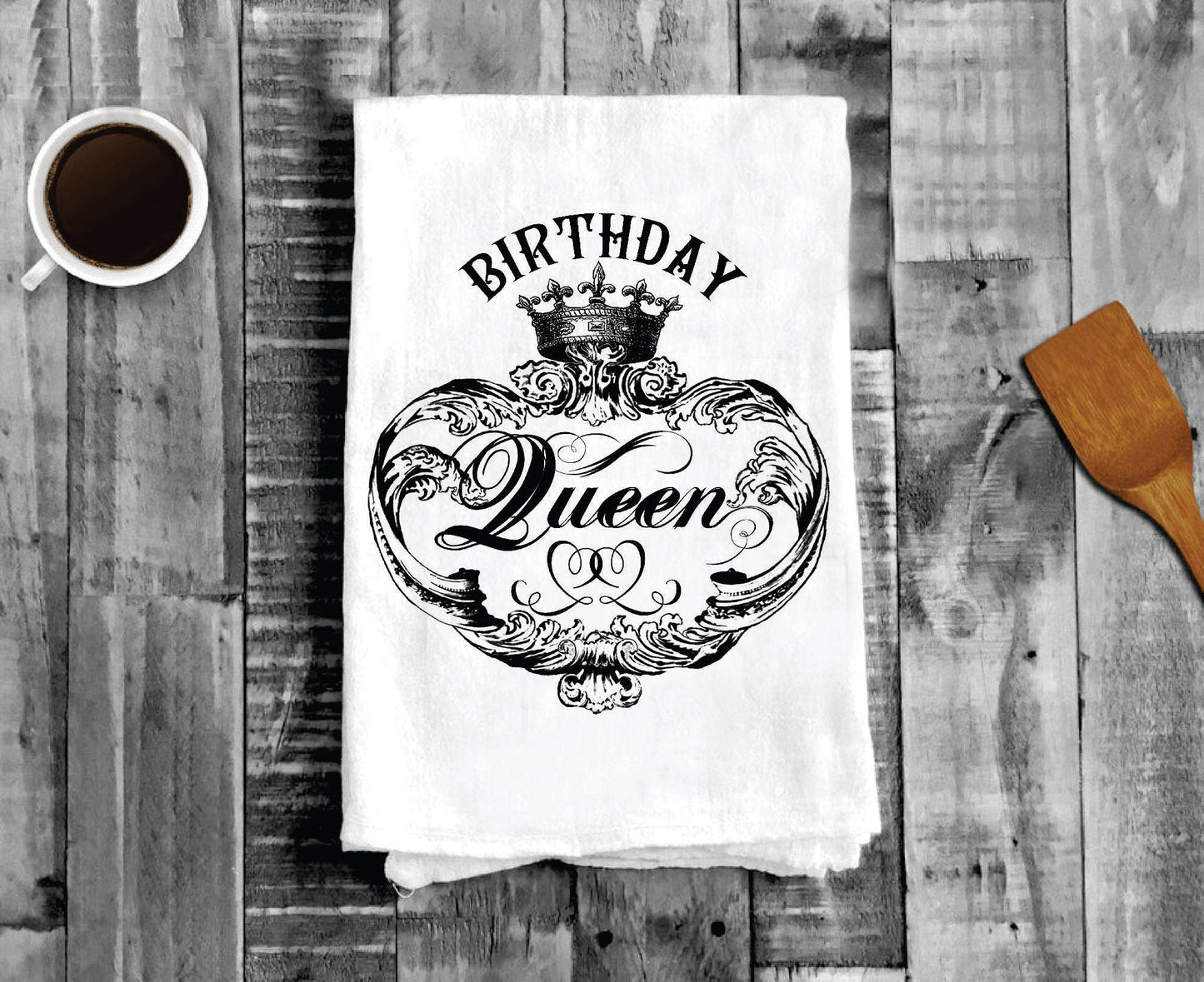 Birthday Queen Crown, Cotton Tea Towels