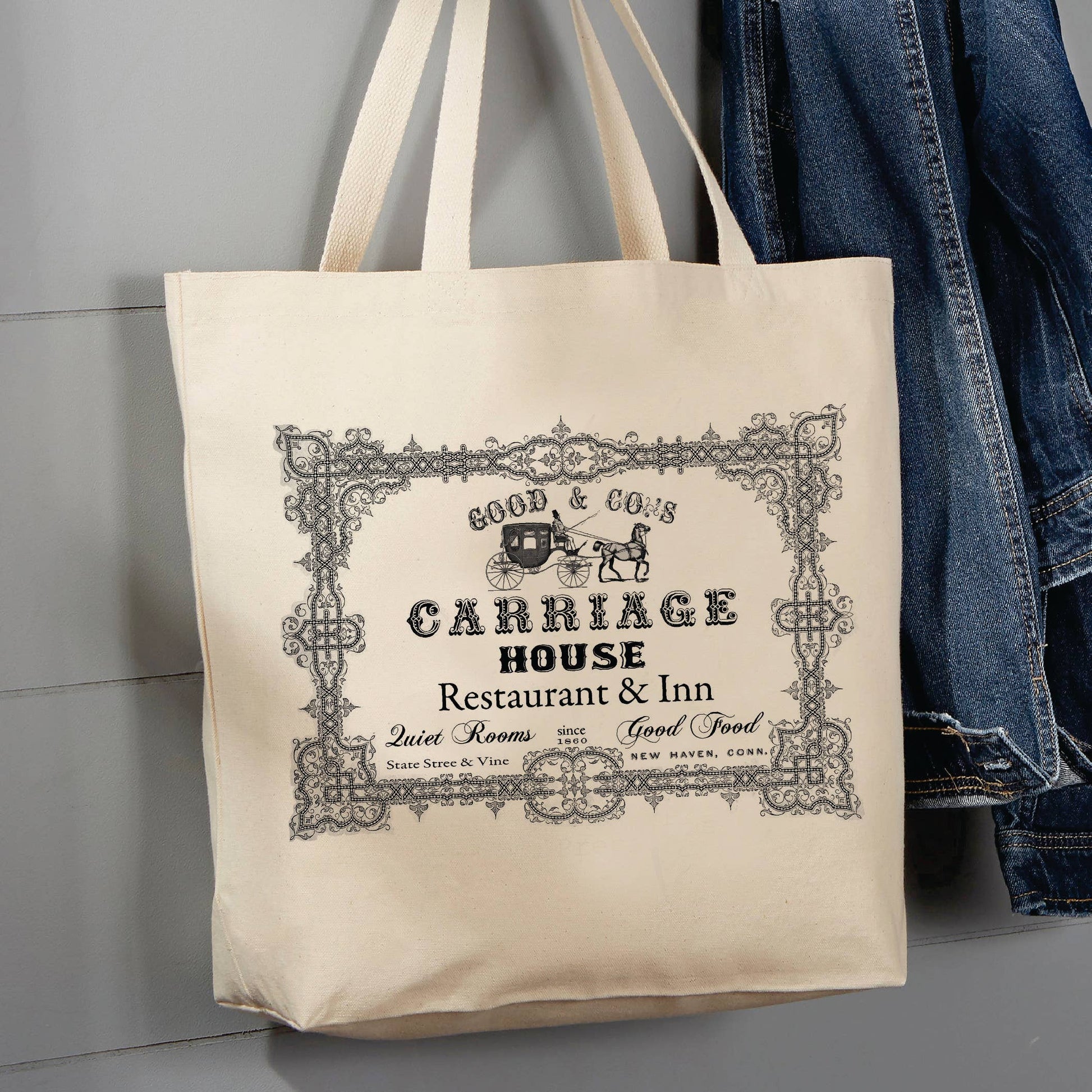 Carriage House Restaurant and Inn, 12 oz  Tote Bag