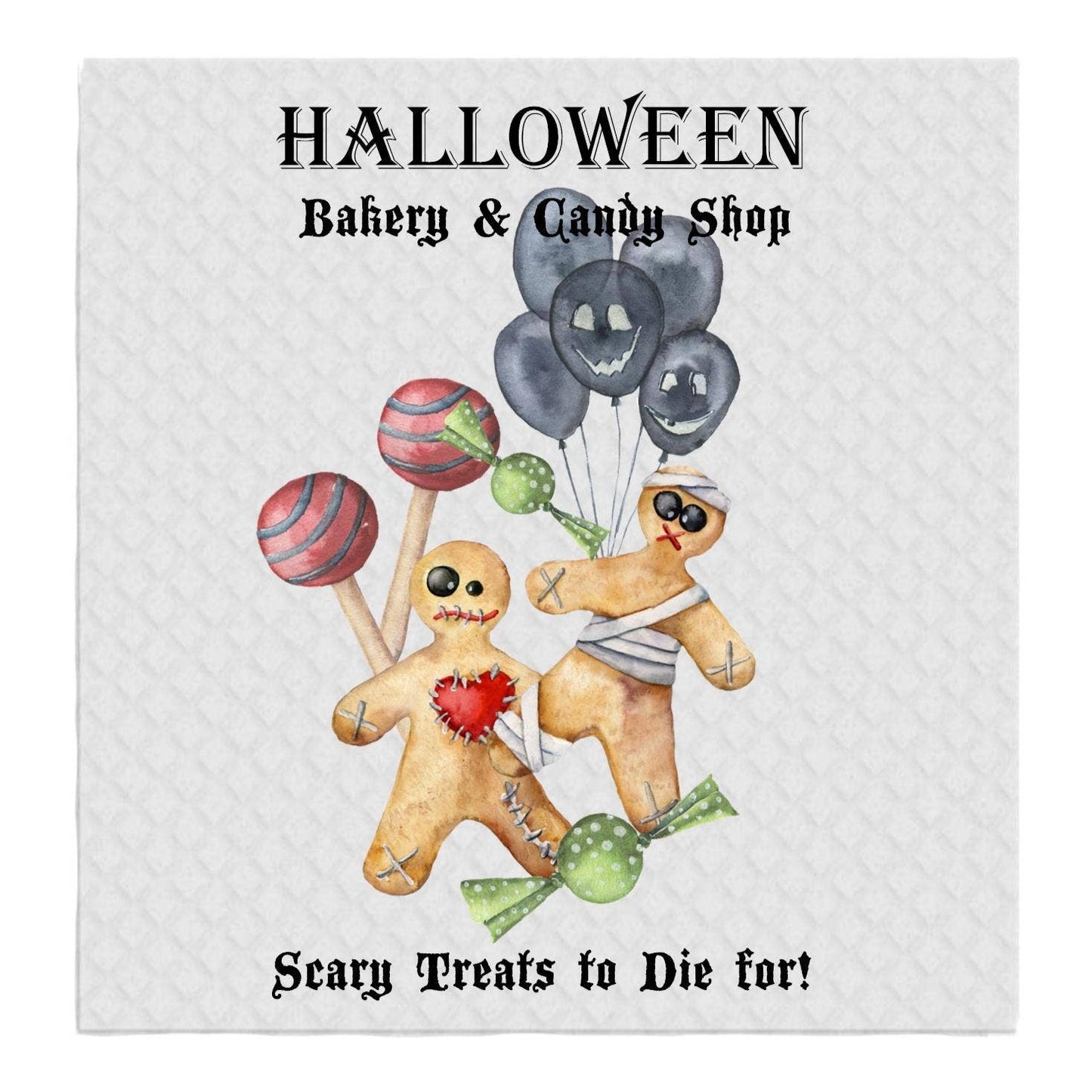 Happy Halloween Bakery & Treats SWEDISH DISH CLOTHS