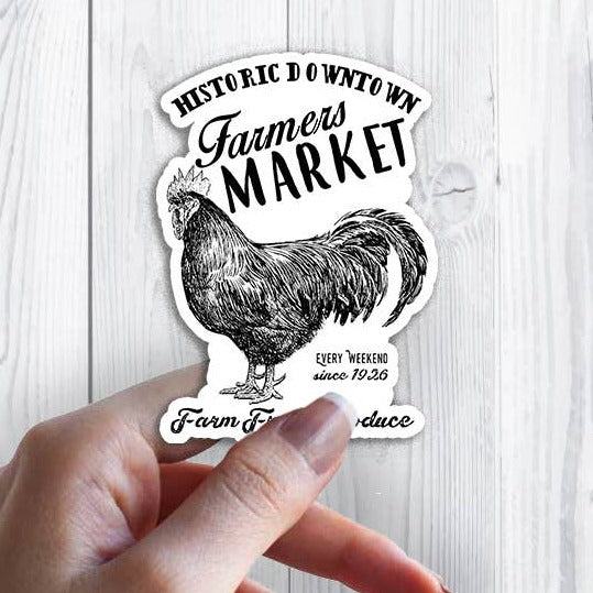 Farmers Market Fresh Produce Sticker