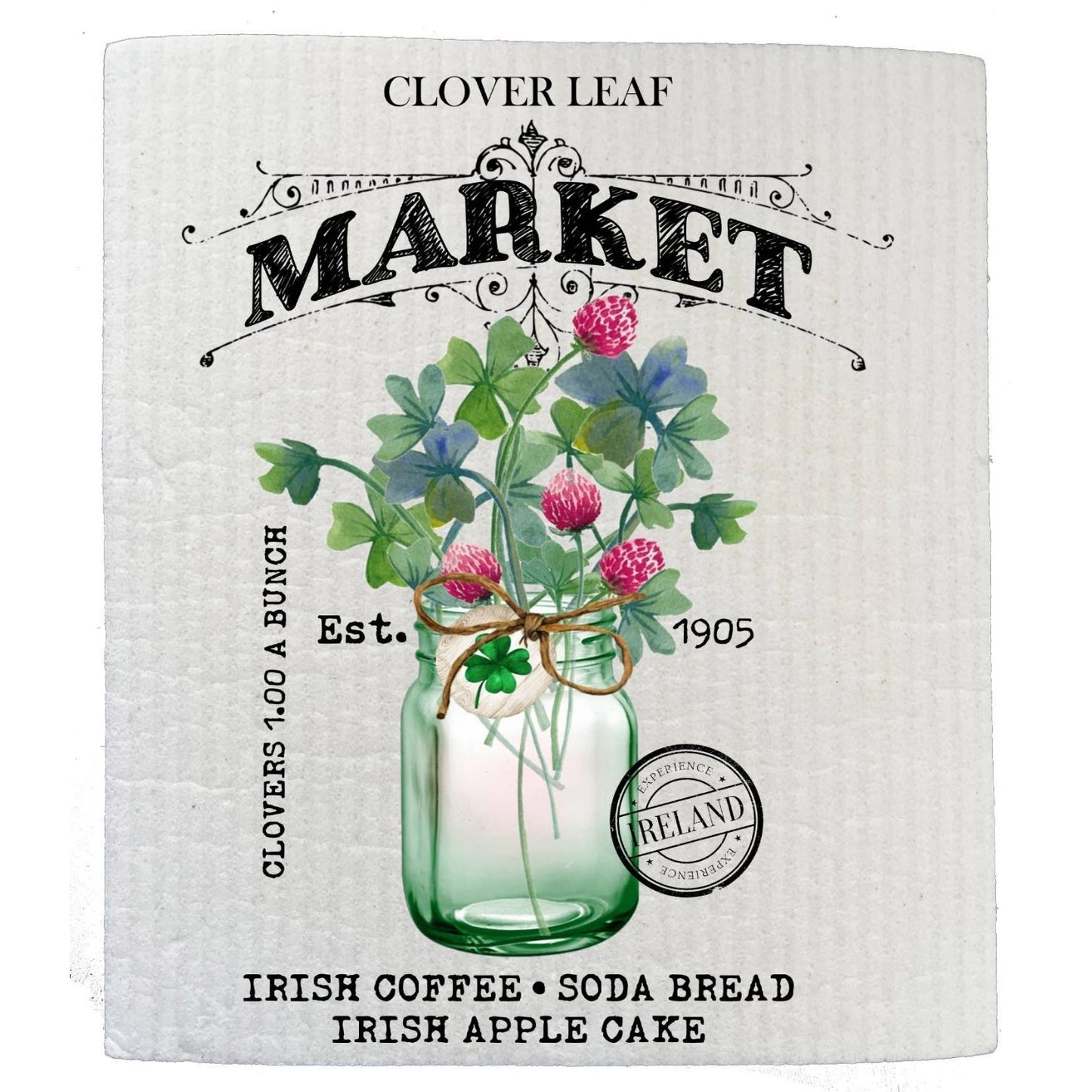 St Patricks Day Farmers Market Kitchen SWEDISH DISH CLOTHS