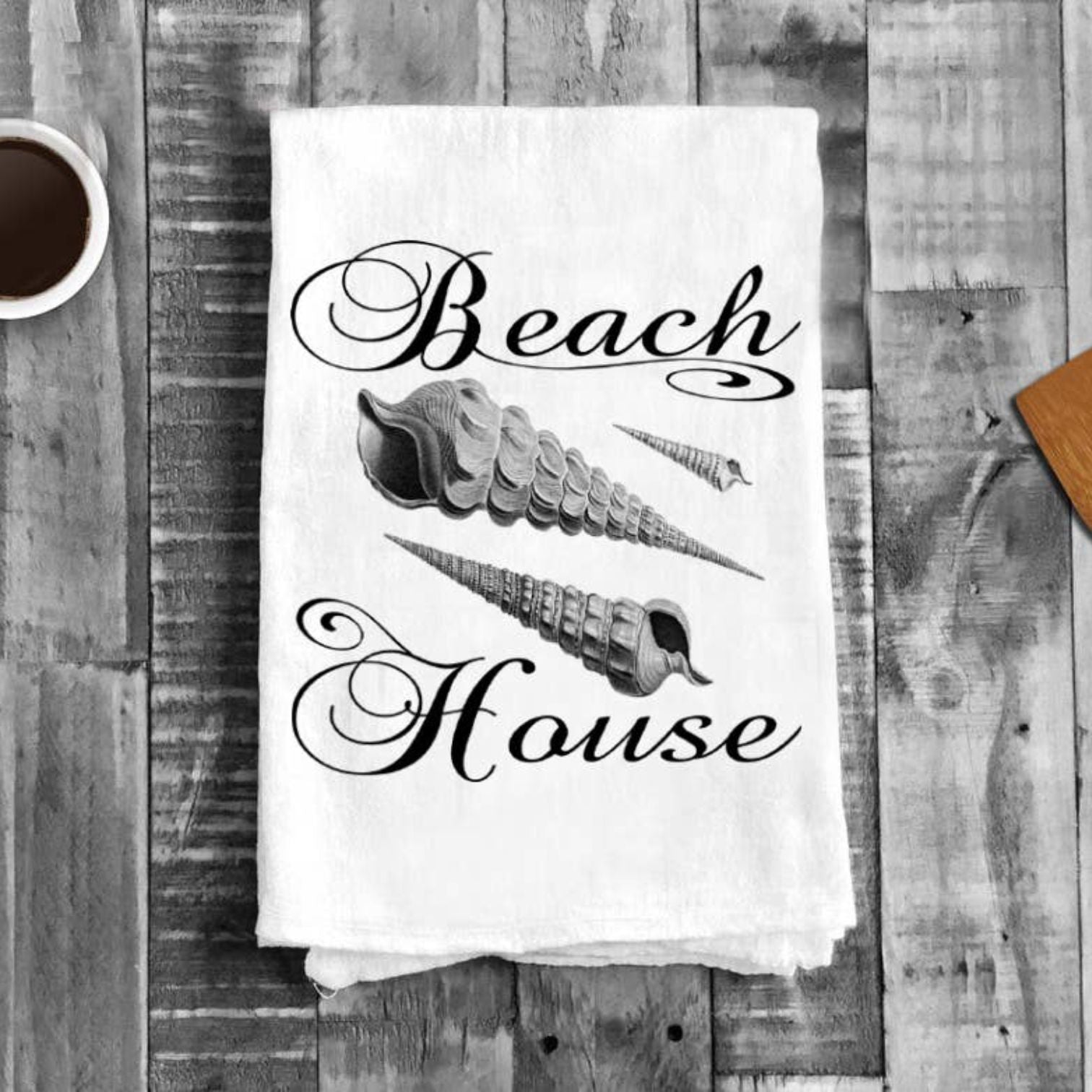 Beach House Sea Shells, Cotton Tea Towels