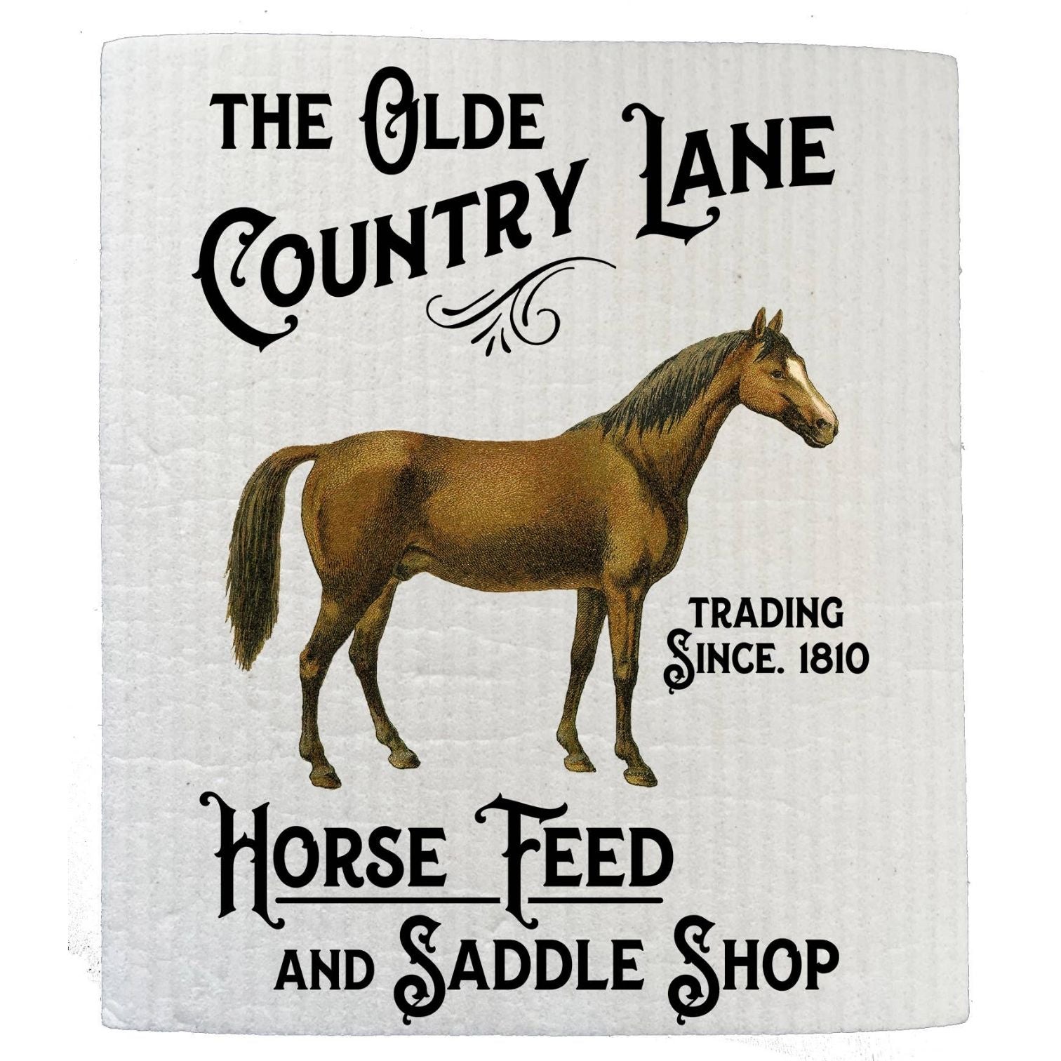 Country Lane Horse Feed Kitchen SWEDISH DISH CLOTHS