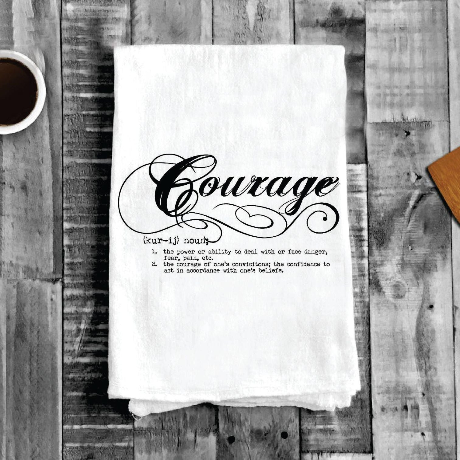 Courage Definition, Cotton Tea Towels
