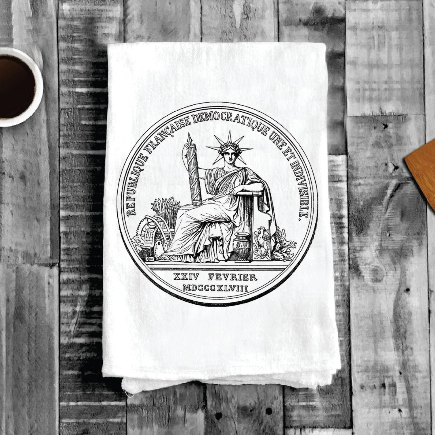 Republique Francaise Travel Liberty, Cotton Tea Towels