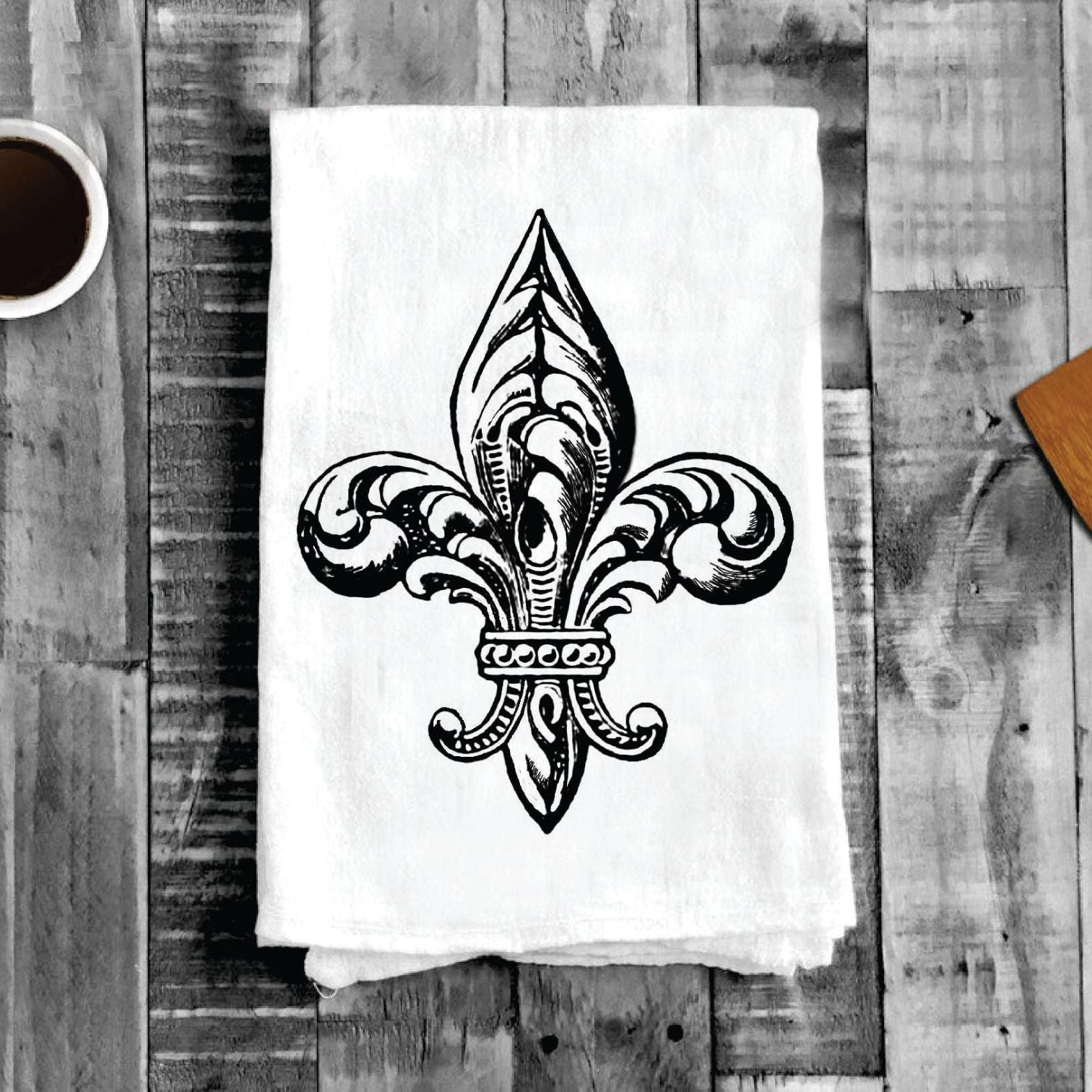Fleur de Lis Cotton Tea Towels - TT-2538