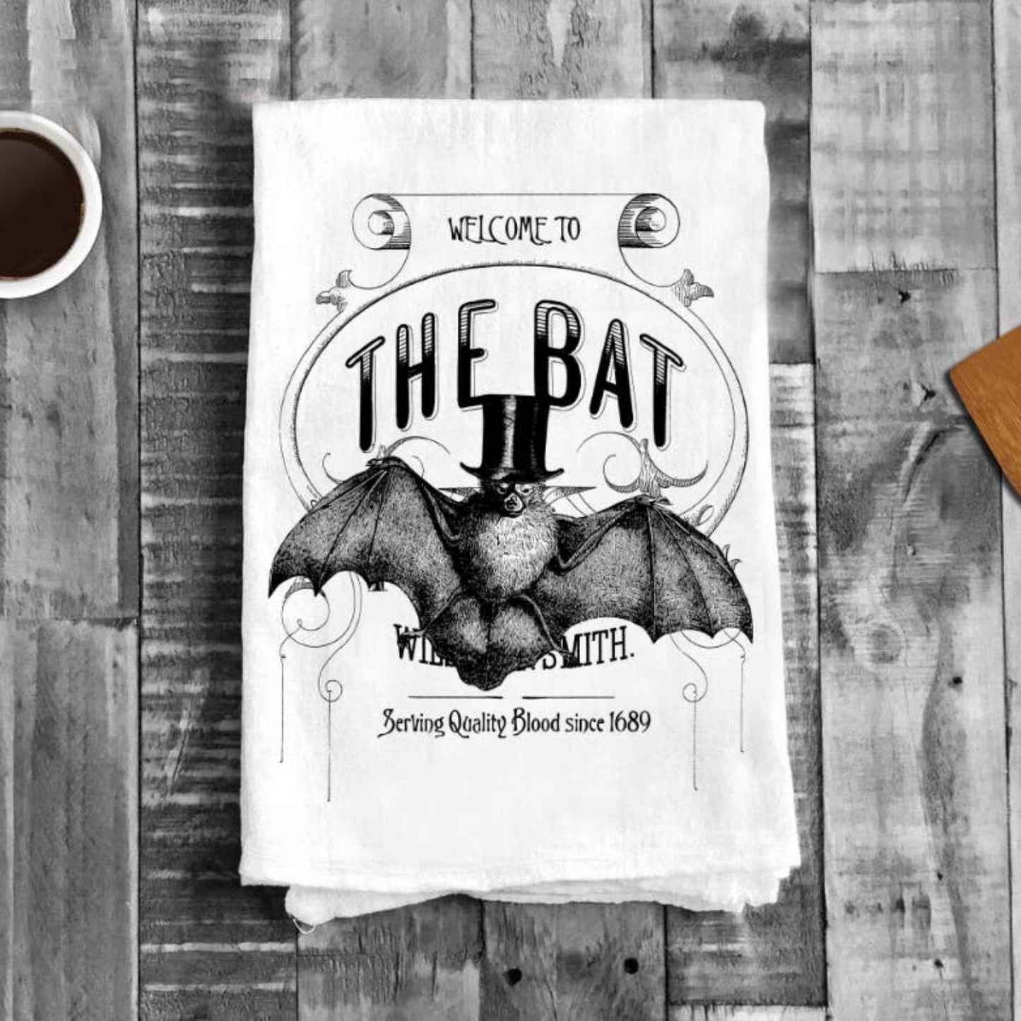 Welcome to the Bat Hat, Cotton Tea Towels