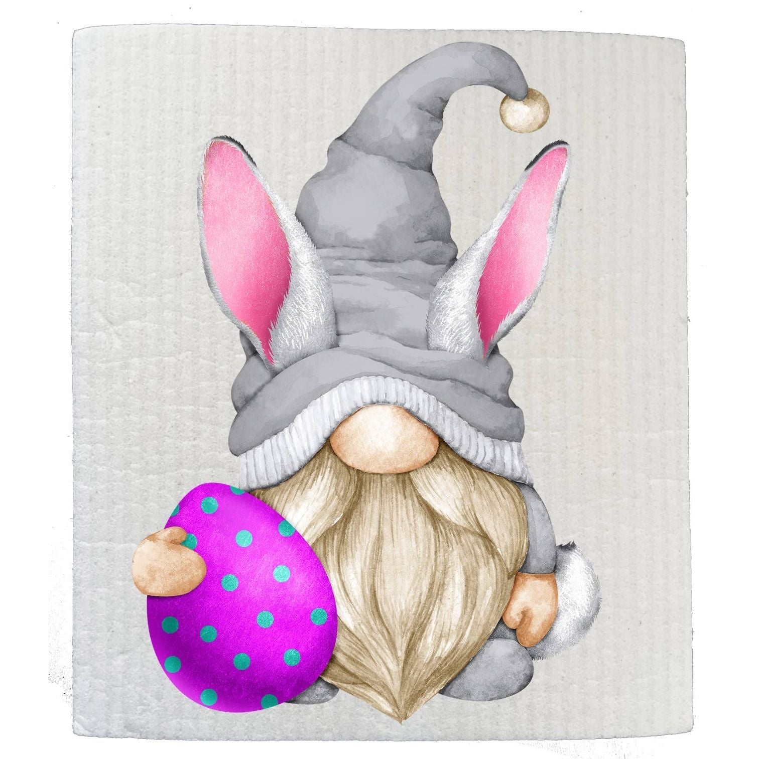 Easter Gnome Purple Easter Egg Kitchen SWEDISH DISH CLOTH