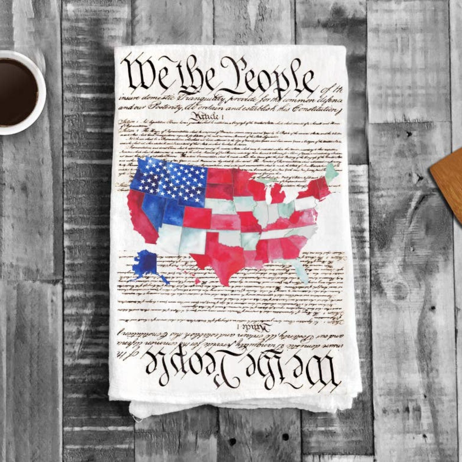 4th of July Patriotic USA Cotton Tea Towels