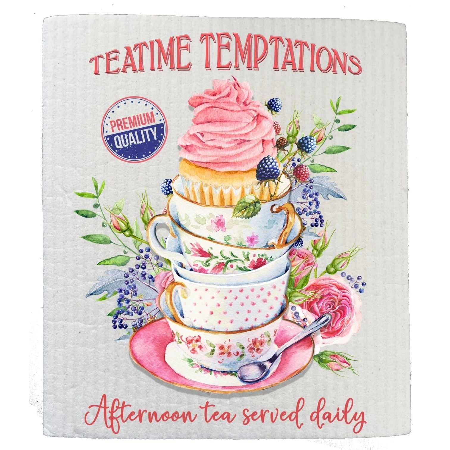 Victorian Tea Time Temptations Kitchen SWEDISH DISH CLOTHS
