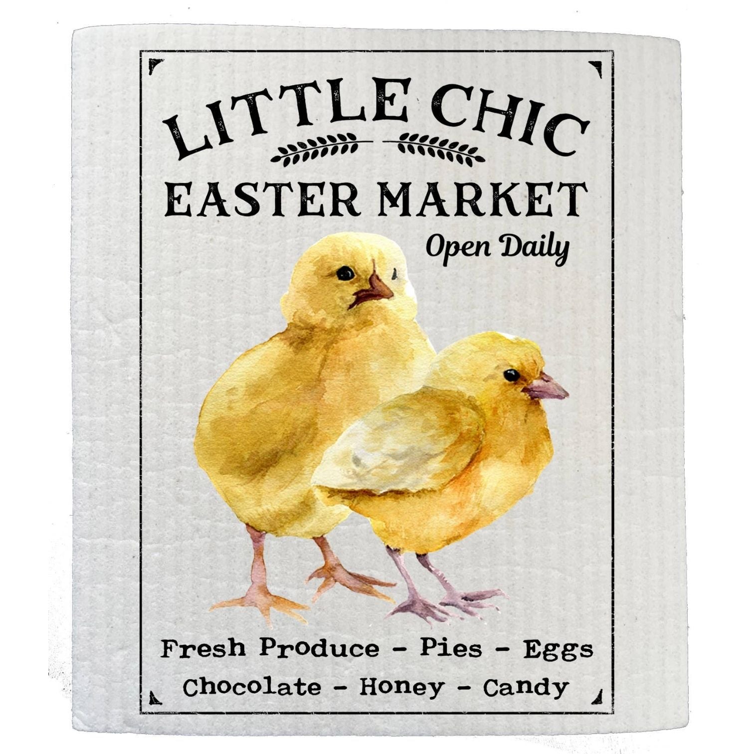Easter Little Chicks Market Kitchen SWEDISH DISH CLOTHS
