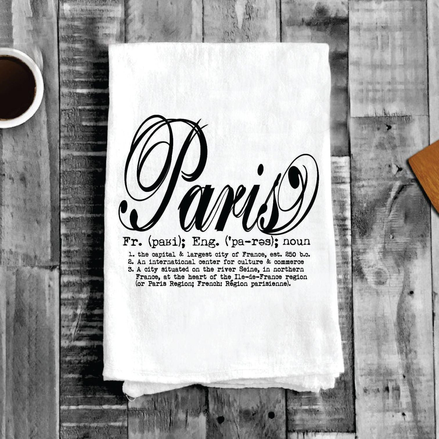Paris Definition, Cotton Tea Towels