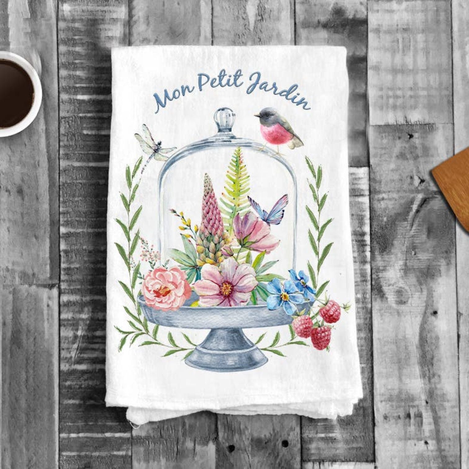 Mon Petit Jardin Little Garden Kitchen Cotton Tea Towels