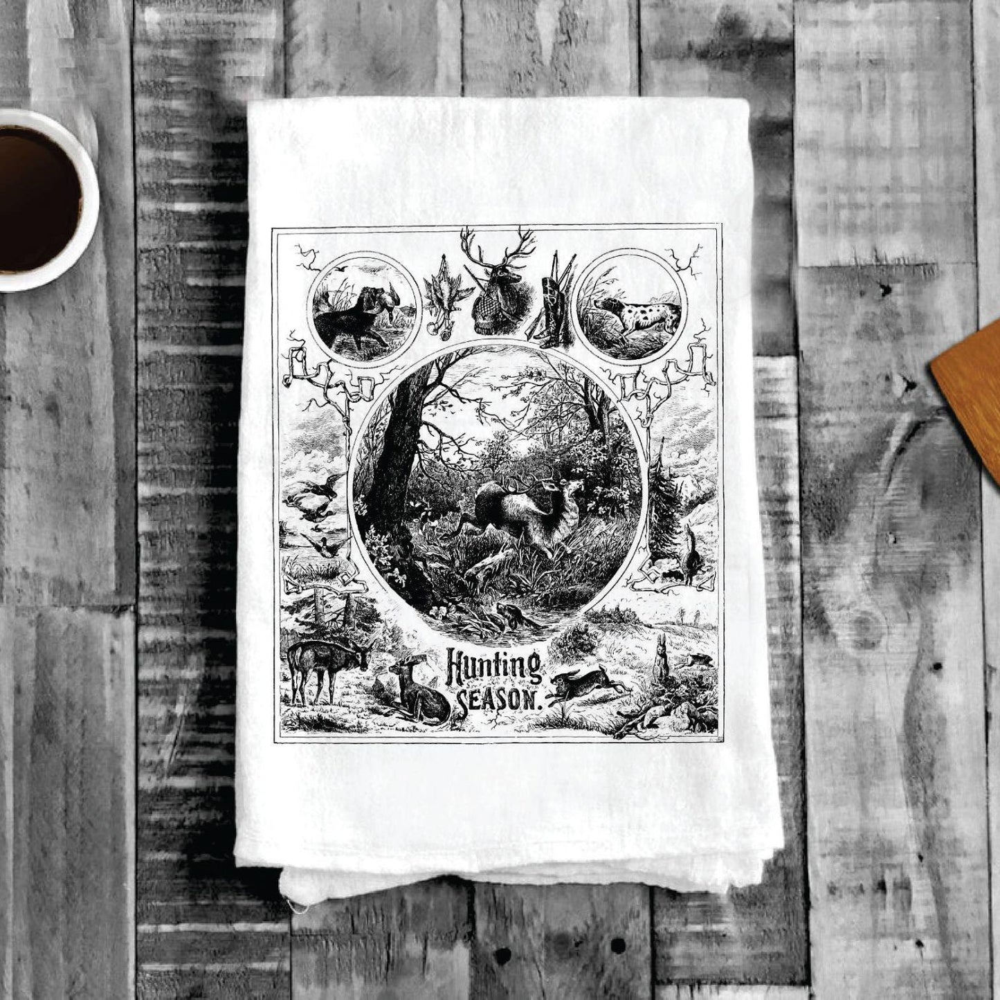 Hunting Season Deer, Cotton Tea Towels
