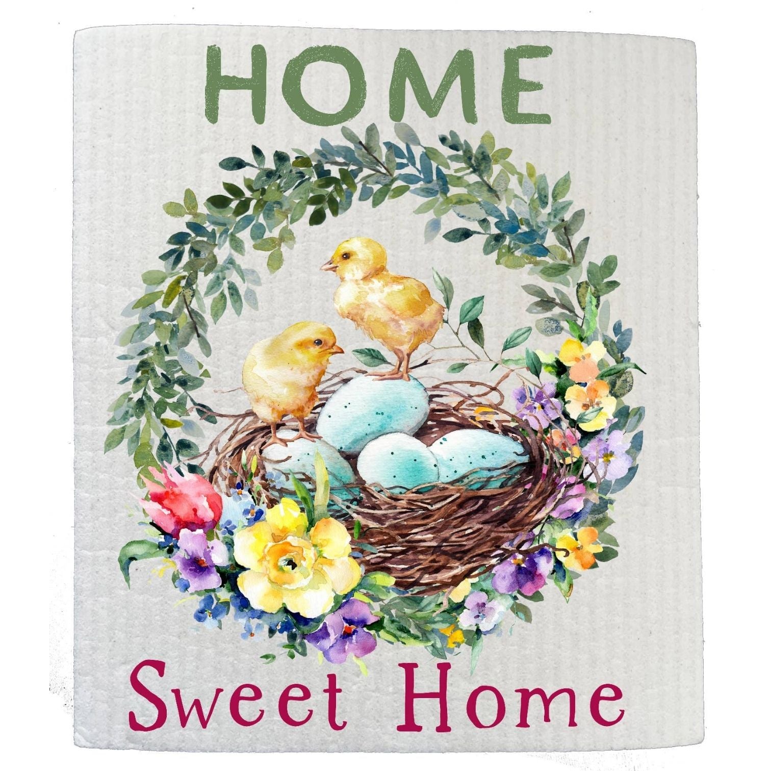 Easter Chicks Sweet Home Kitchen SWEDISH DISH CLOTHS